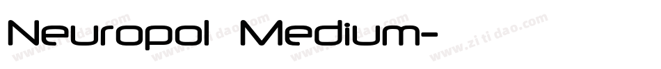 Neuropol  Medium字体转换